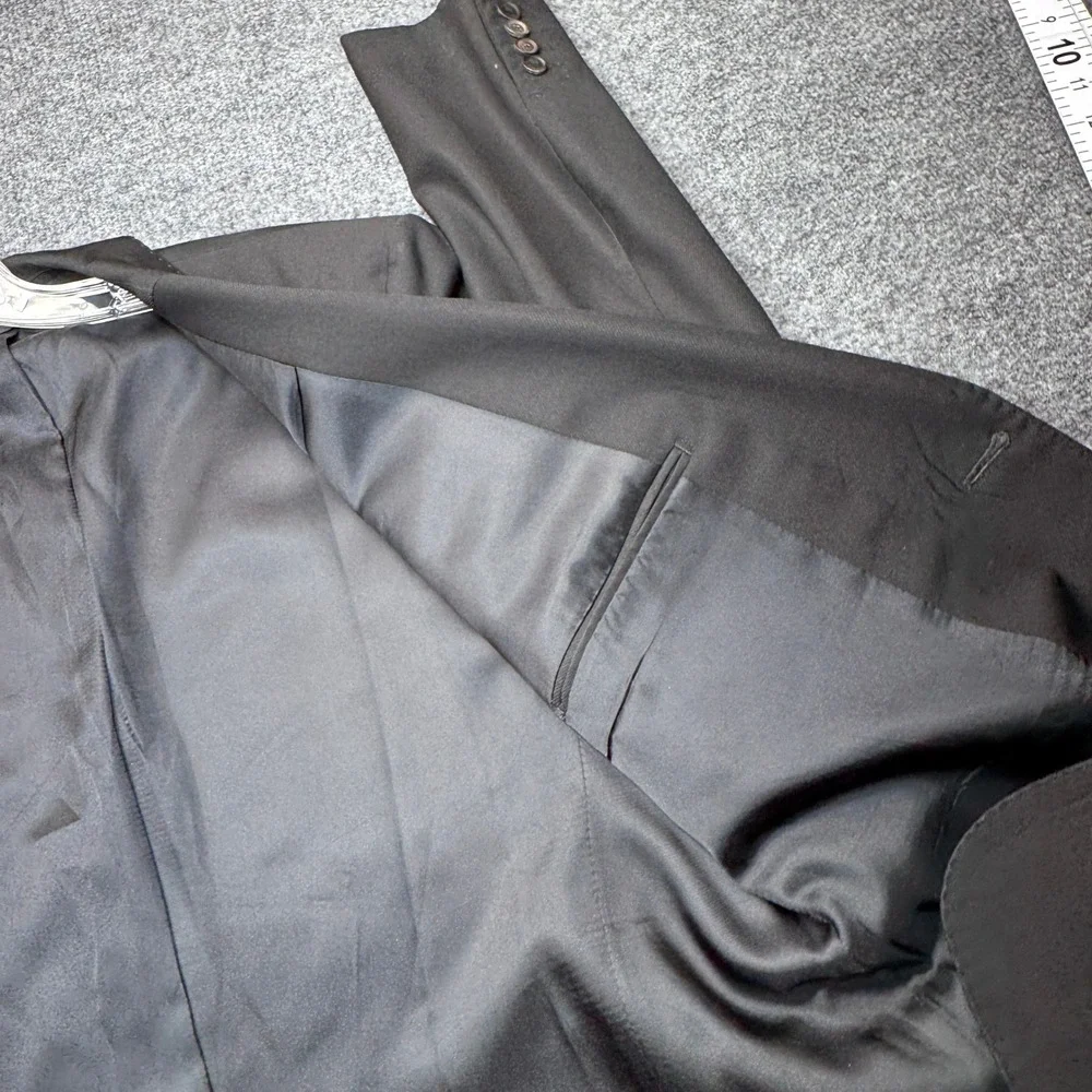 Gucci Blazer Mens 40 Black 2 Button Jacket Luxury Designer Formal 19940 Uniform